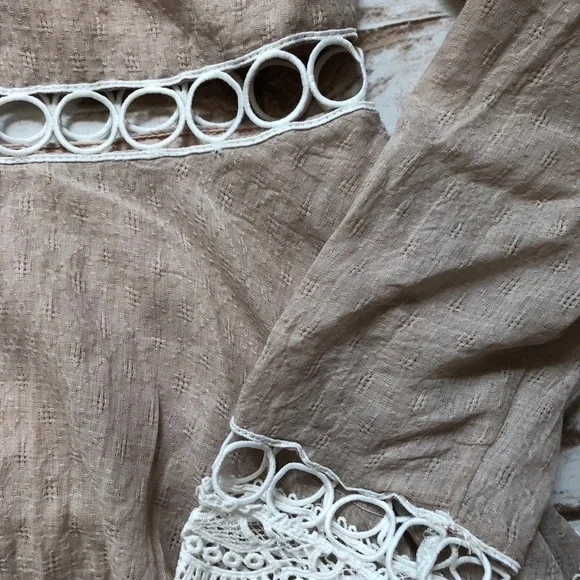 Endless Rose Linen and Lace Rose Maxi - Picture 5 of 7